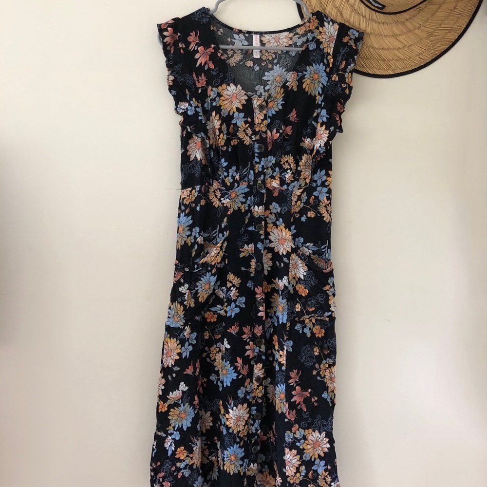 Floral Button-Down Dress
